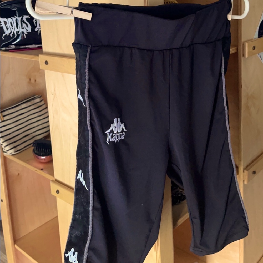 Kappa black biker shorts XS